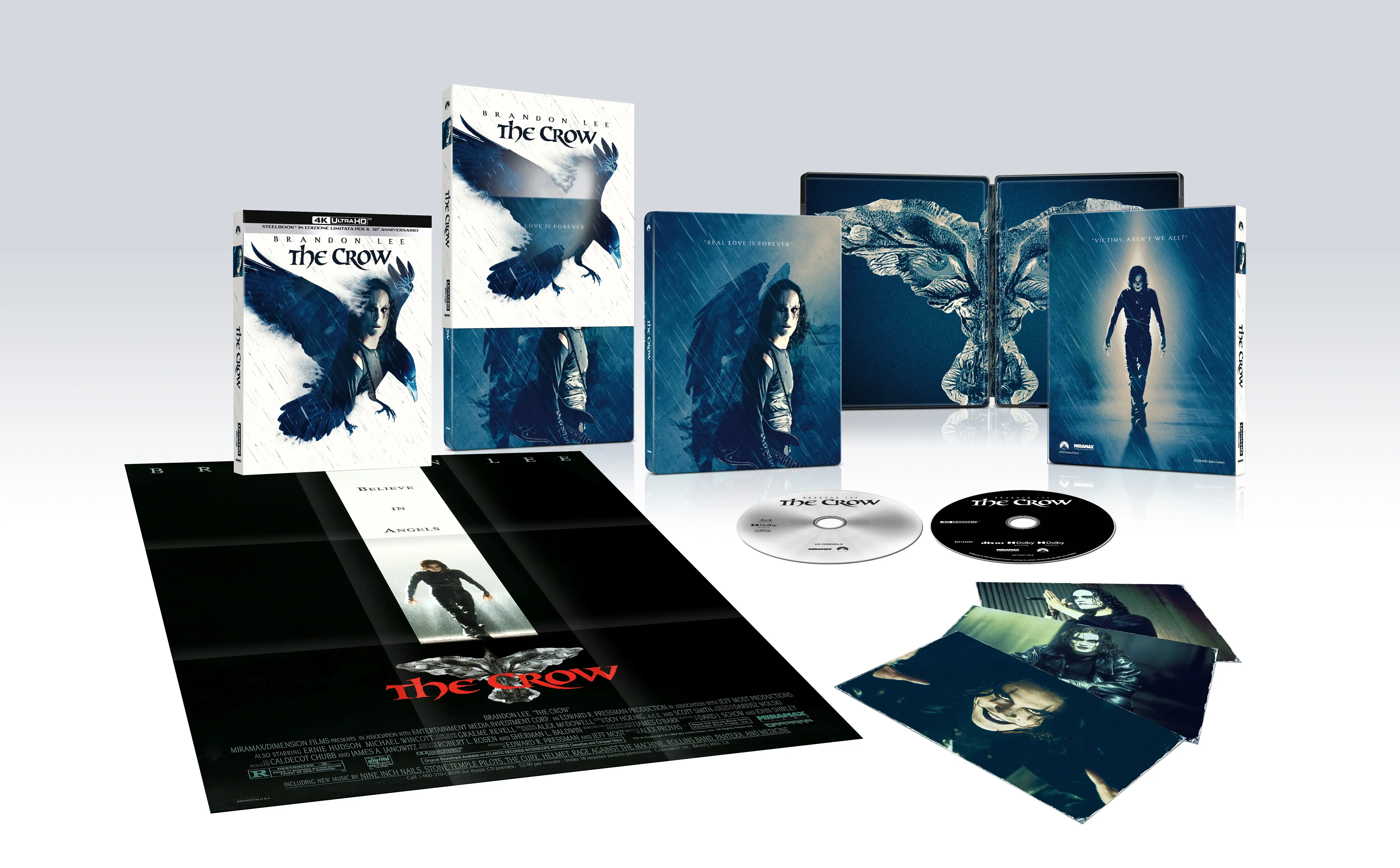 Il Corvo - Steelbook Blu - Edizione 30° Anniversario (4K Ultra HD + Blu-Ray Disc - SteelBook)