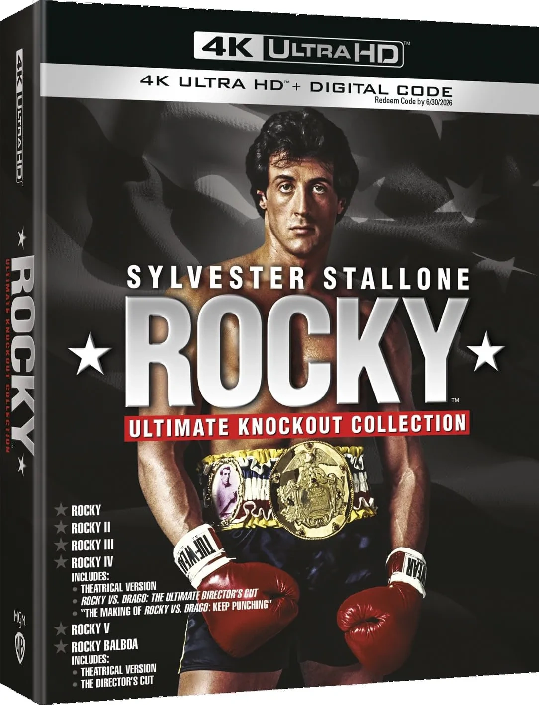 Rocky - Ultimate Knockout Collection (6 film) (6 4K Ultra HD + Blu-Ray Bonus Disc)