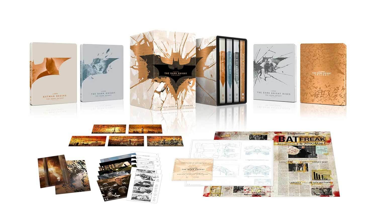 The Dark Knight - Trilogy - SteelBook Library Case (3 4K Ultra HD + 6 Blu-Ray Disc - SteelBook)