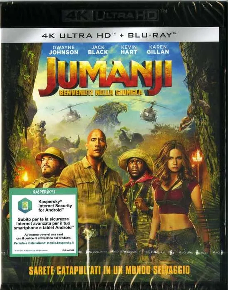 Jumanji - Benvenuti nella giungla (4K Ultra HD + Blu-Ray Disc)
