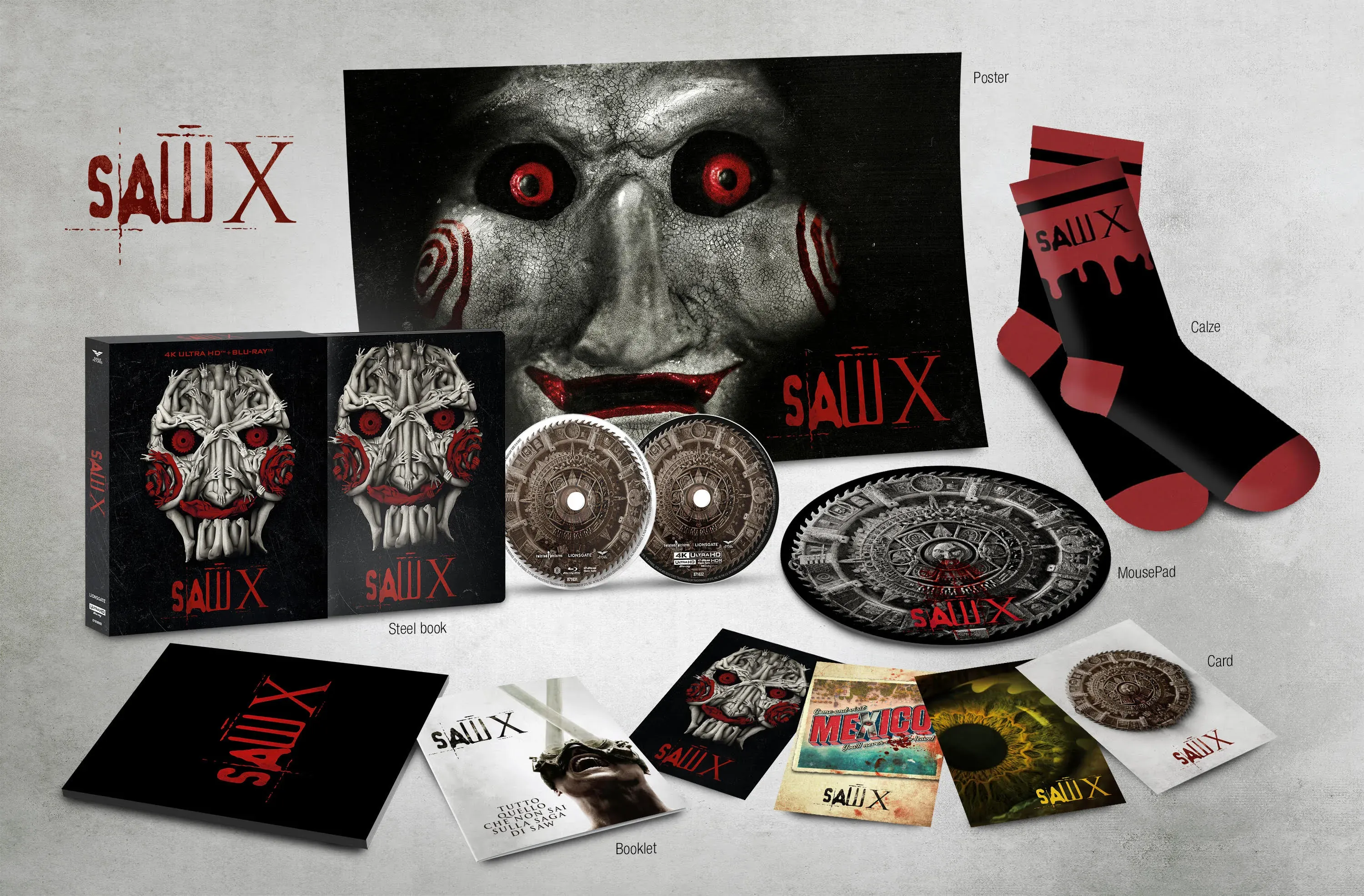 Saw X - Limited (4K Ultra HD + Blu-Ray Disc + Booklet + 4 Card + Poster - SteelBook) (Co-Esclusiva)