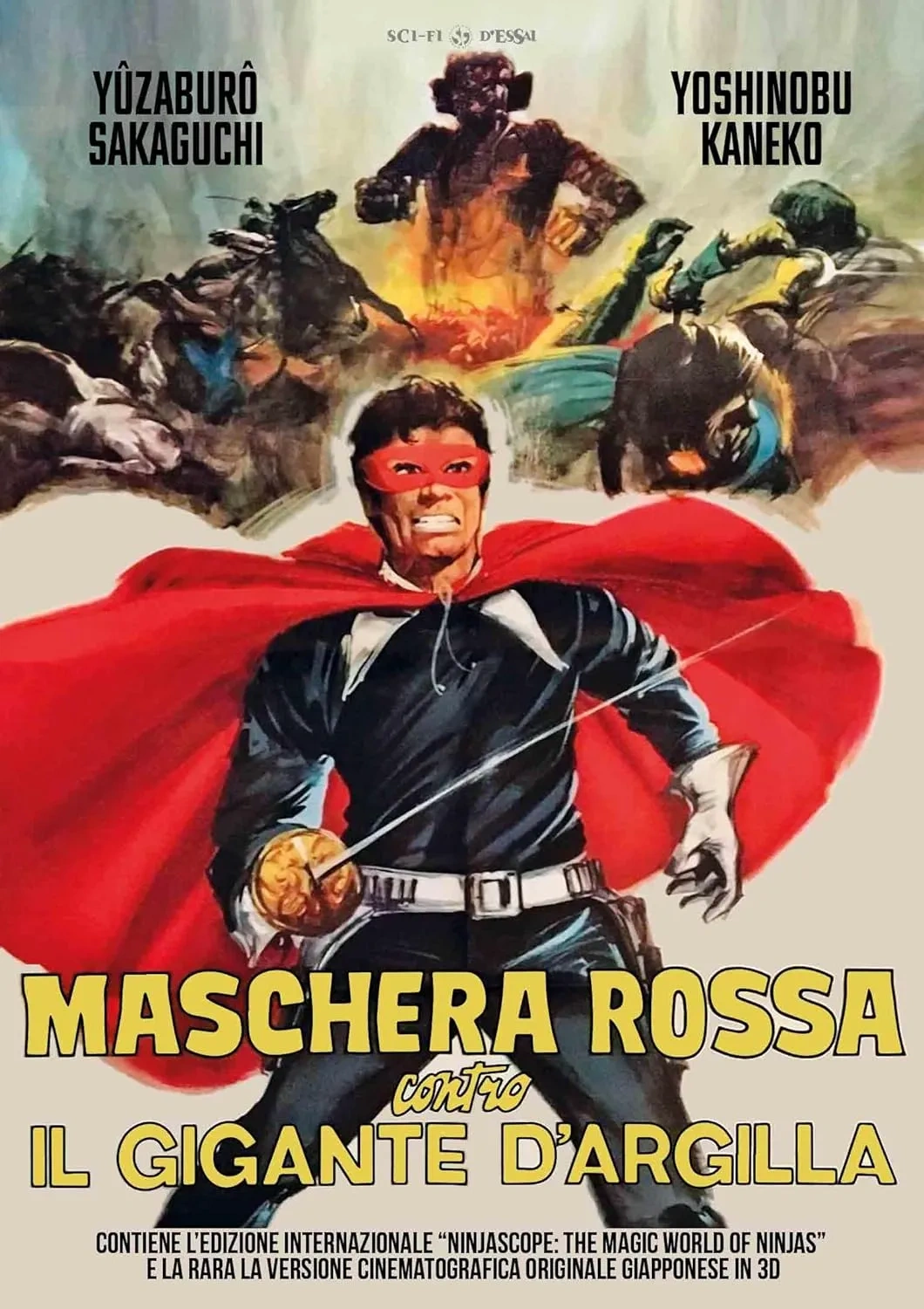 Maschera rossa contro il gigante d'argilla