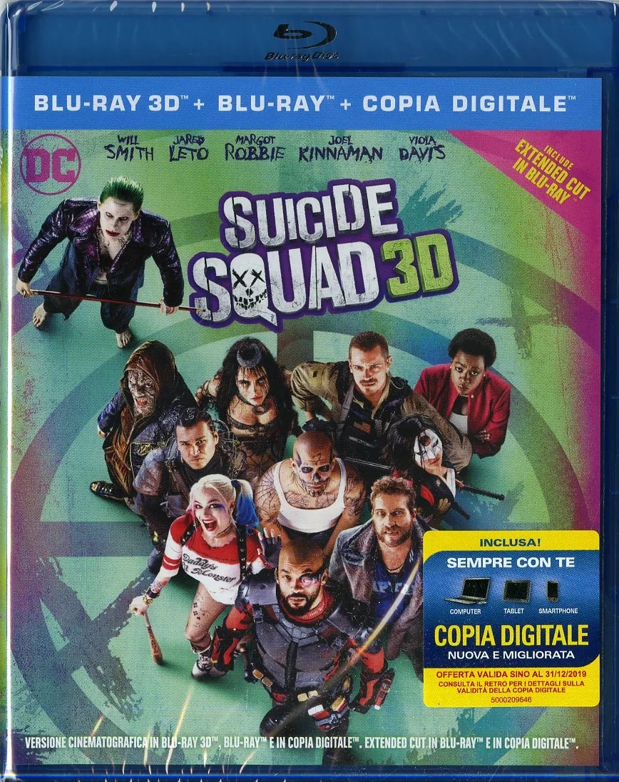 Suicide Squad - Extended Cut (Blu-Ray 3D + 2 Blu-Ray Disc)