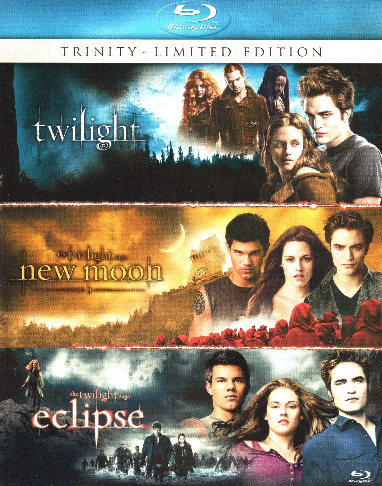 Twilight Saga Trinity - Limited Edition (3 Blu Ray)